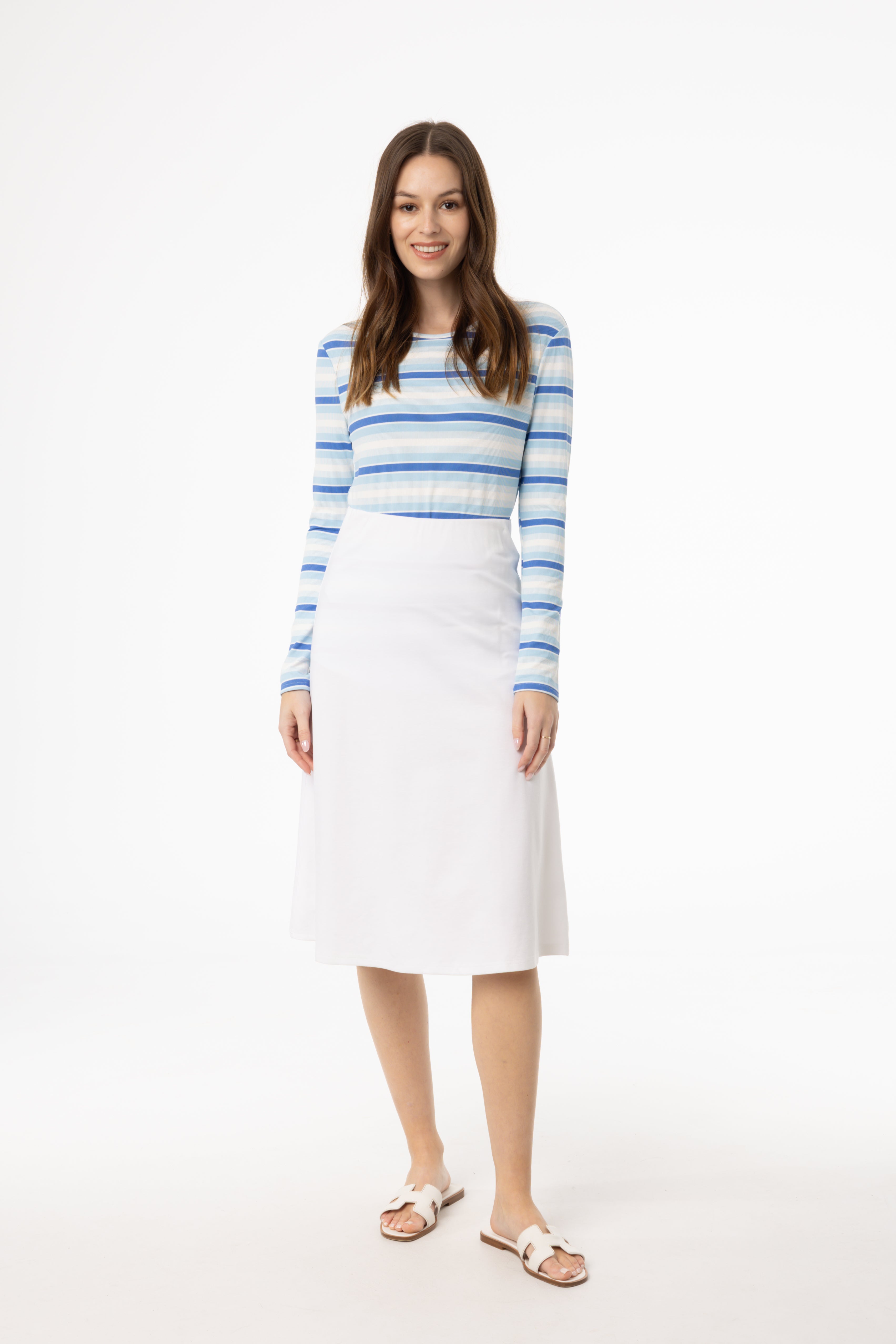 White Basic Skirt for Women - Classic A-Line Mini Skirt | Perfect for Casual Wear, Office Outfits & Summer Fashion