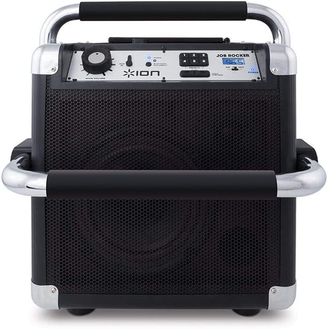 ION Audio iPA30 Heavy Duty Portable Bluetooth Speaker with AM/FM Radio - Waterproof Outdoor Wireless Speaker for Camping, Beach, Parties & Home Use (Black)