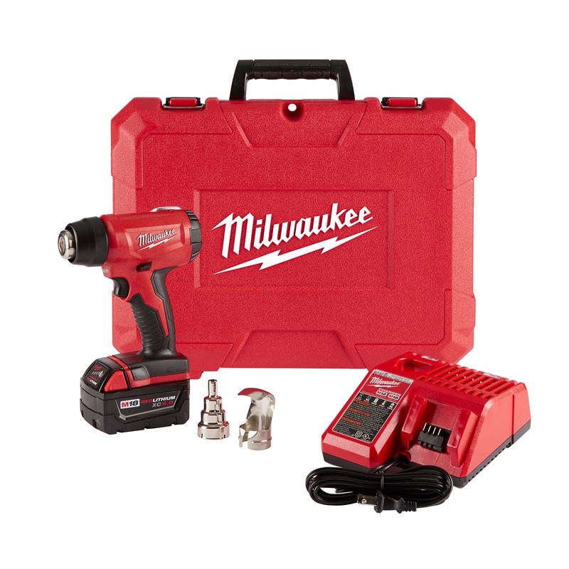 M18 18V Cordless Compact Heat Gun Kit with Lithium-Ion Battery - Perfect for DIY Projects, Home Repairs, and Crafting