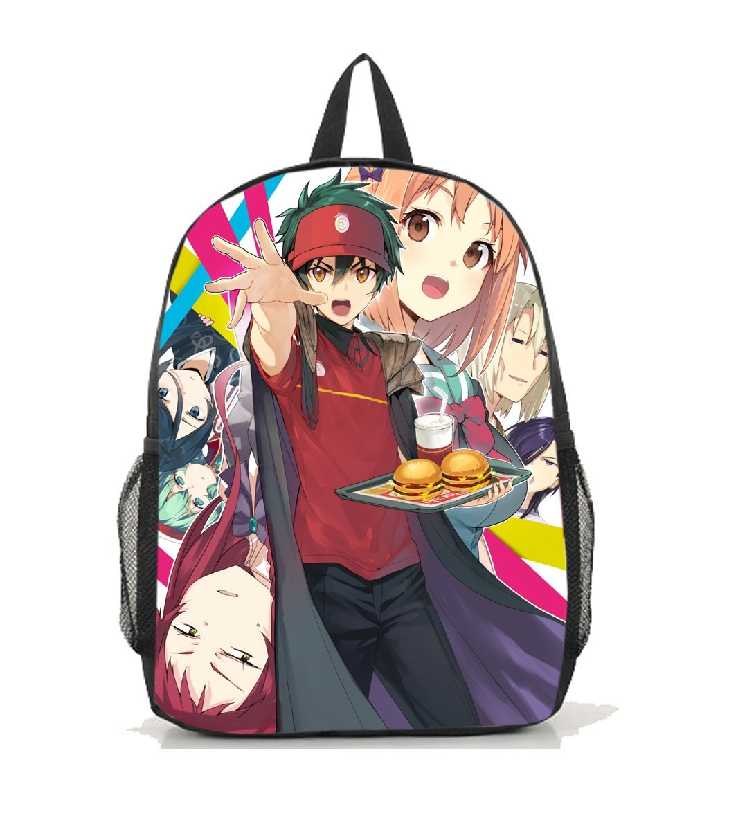 Dreamcosplay Anime The Devil Is a Part-Timer! Logo Backpack - Stylish School Book Bag for Cosplay, College & Everyday Use