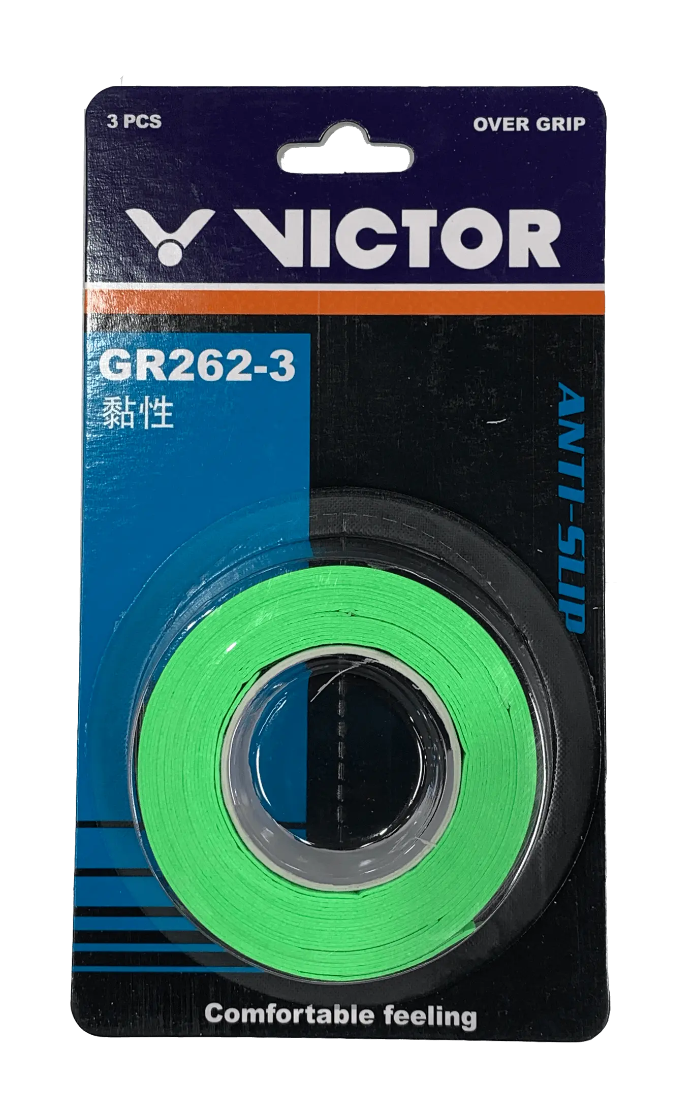 Victor GR262 3A Overgrip Tennis Racket Grip Tape - 3 Pack for Enhanced Comfort & Sweat Absorption | Perfect for Tennis, Badminton & Racquetball Players