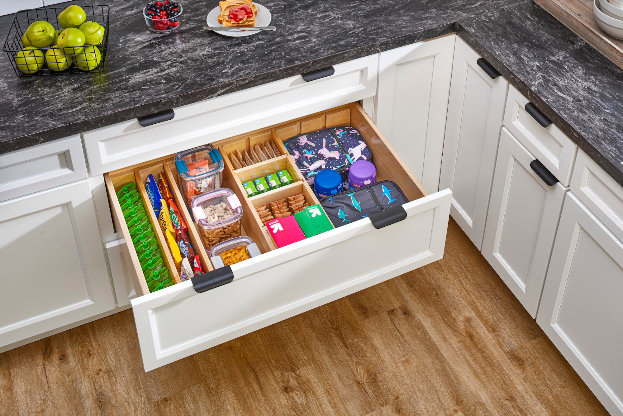 21'' & 24'' Deep Drawer Divider System - Organizer for Kitchen, Office & Garage Storage - Perfect for Utensils, Tools & Accessories