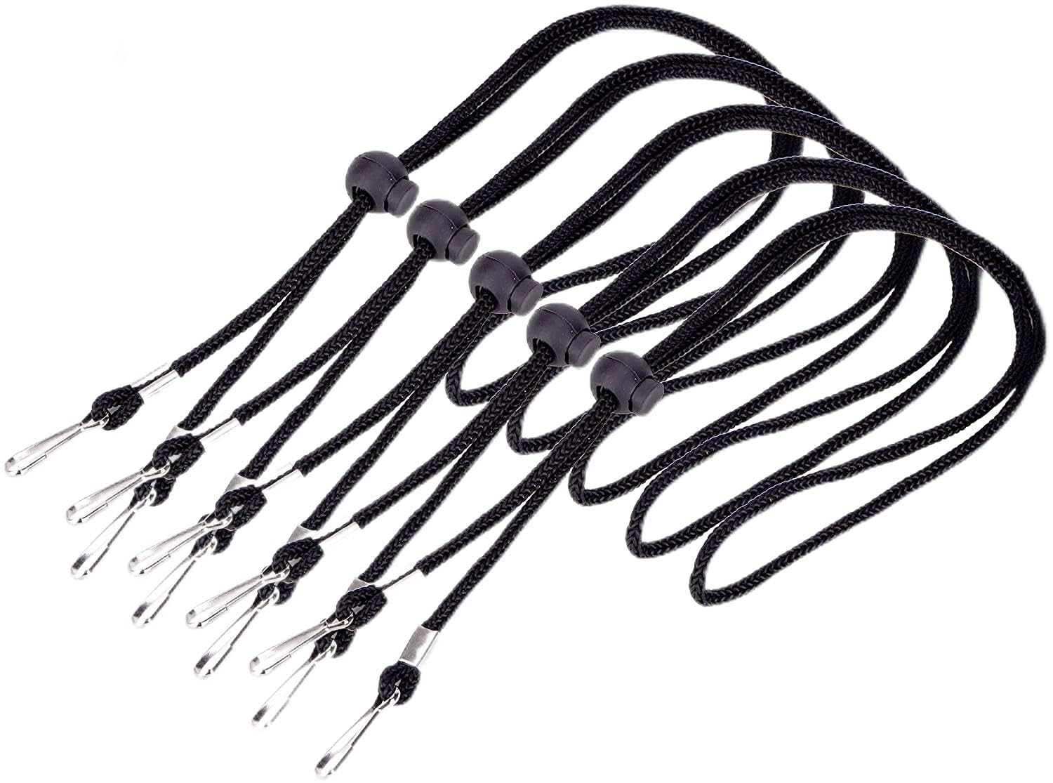 5 Pack Adjustable Face Mask Lanyards - Comfortable Neck Strap for Kids & Adults - Perfect for School, Work & Travel