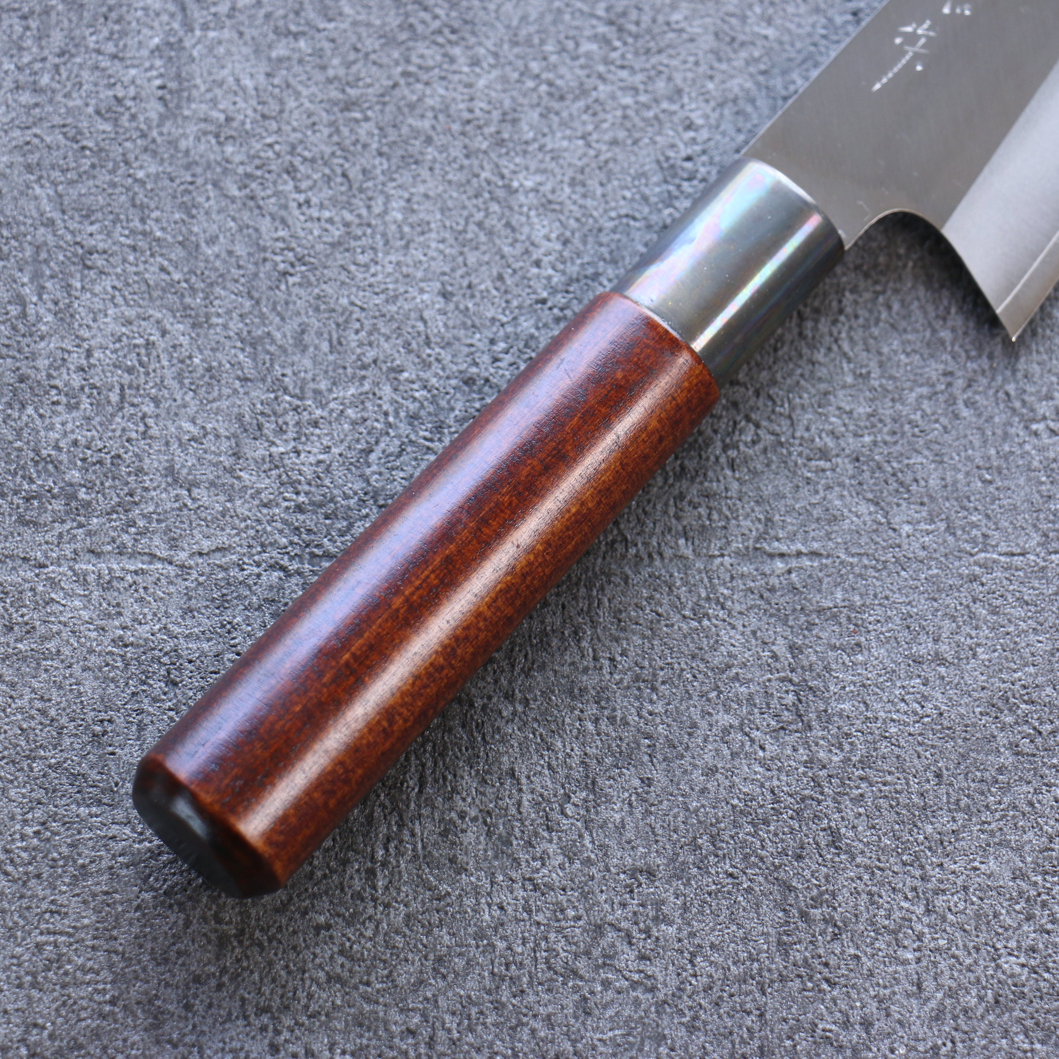 Premium Misuzu VG10 Kasumitogi Bunka Knife 180mm - Japanese Damascus Steel Kitchen Knife with Brown Lacquered Handle for Professional Chefs & Home Cooking, Perfect for Slicing, Dicing & Precision Vegetable Cutting