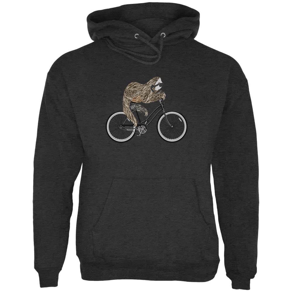 Men's Bicycle Sloth Graphic Hoodie - Cozy Pullover Sweatshirt for Casual Wear, Cycling & Outdoor Activities