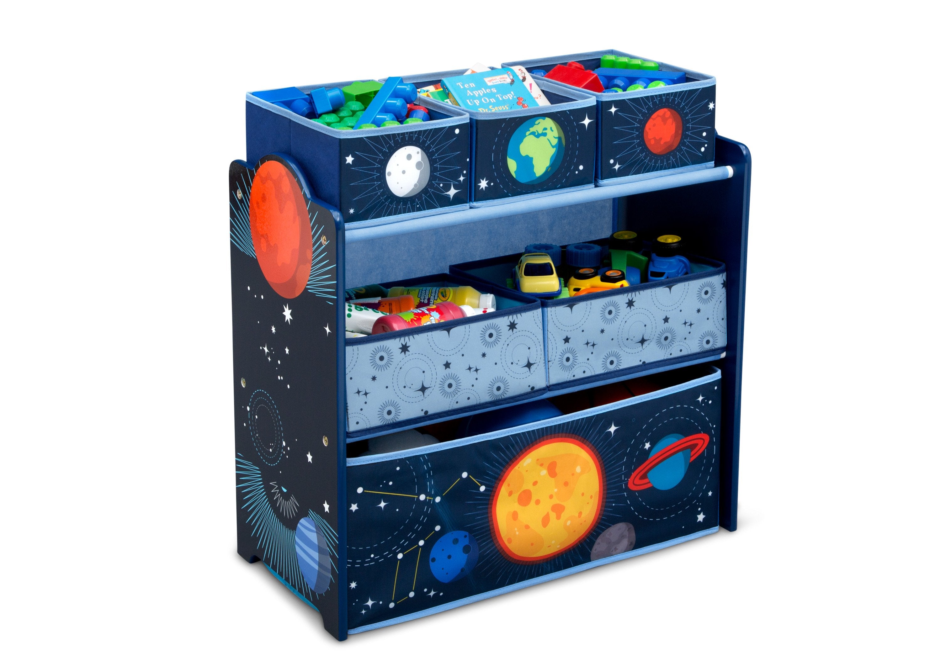 Space Adventures Toy Organizer for Kids - Durable Storage Bins & Playroom Organization - Perfect for Bedroom, Playroom, and Classroom Storage Solutions