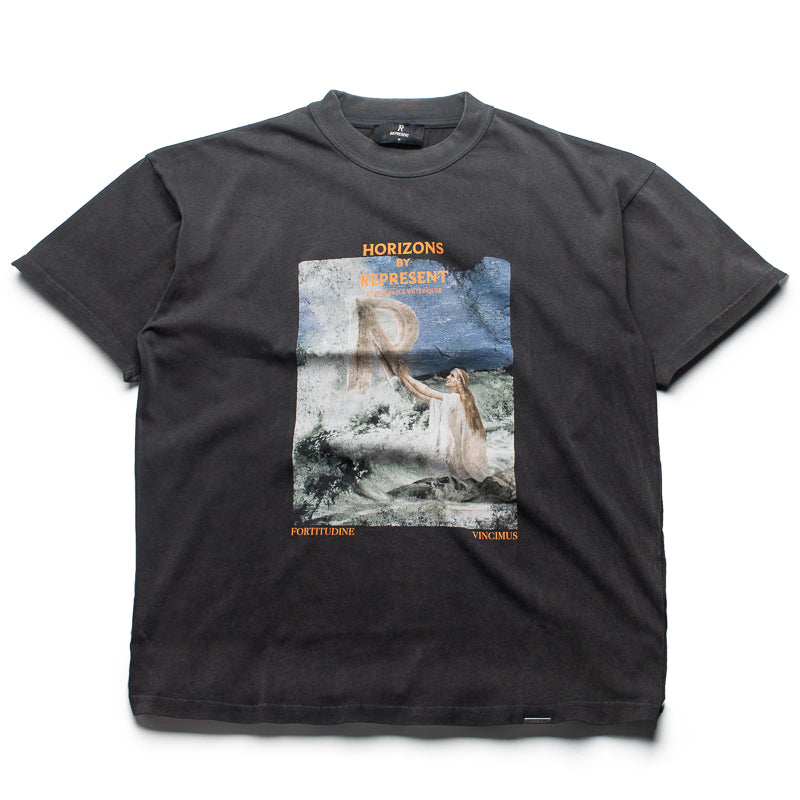 Represent Higher Trust Tee - Premium Vintage Black T-Shirt for Men | Streetwear Fashion & Casual Everyday Wear
