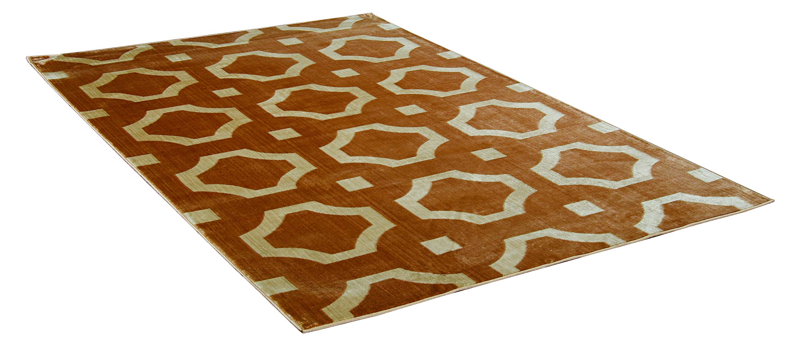 Premium Linon Griffin Forsyth Area Rug - Soft Non-Slip Living Room Carpet - Boho Chic Home Decor for Bedroom, Dorm & Office (5'x8')