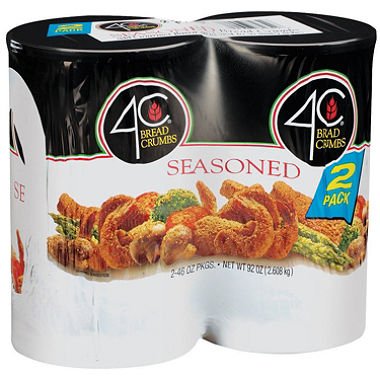 4C Seasoned Bread Crumbs - 2 Pack (46 oz Total) - Perfect for Coating Chicken, Fish & Meat - Great for Baking & Frying - Italian Style Breadcrumbs for Crispy Texture