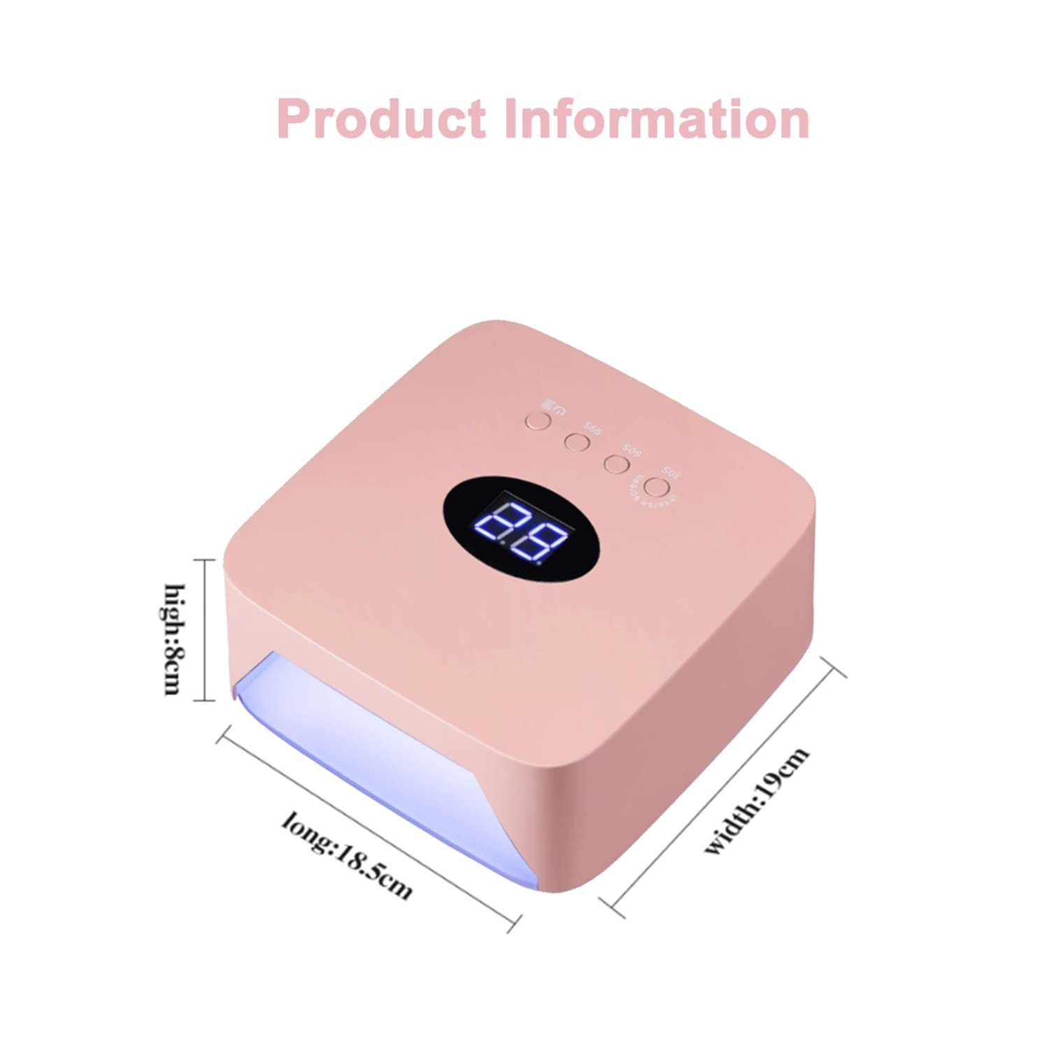 54W Cordless UV LED Nail Lamp - Professional Portable Rechargeable Nail Dryer with 3 Timer Settings, Sensor & LCD Display | Perfect for Home Manicures & Salon Nail Art Services | Fast Drying for Gel Polish & Acrylic Nails