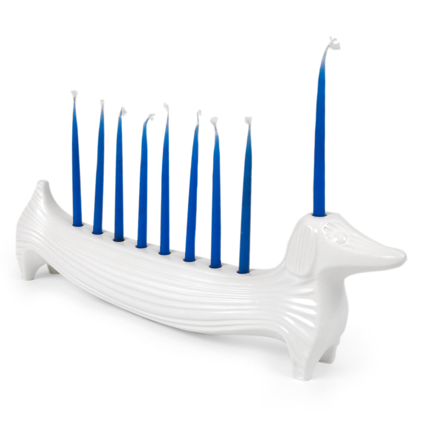 Hanukkah Dachshund Menorah - Unique Dog-Themed Candle Holder for Jewish Holidays, Home Decor & Gift Idea - Perfect for Hanukkah Celebrations & Pet Lovers