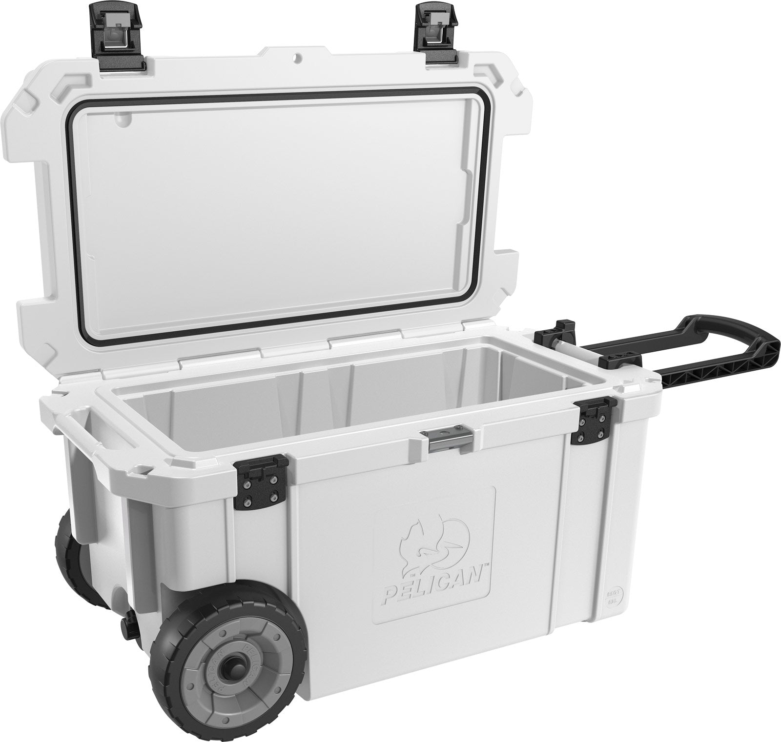 65 Quart Elite Wheeled Cooler - Heavy Duty Rolling Cooler for Camping, Beach, Tailgating & Outdoor Adventures - Insulated Ice Chest with Wheels & Handle