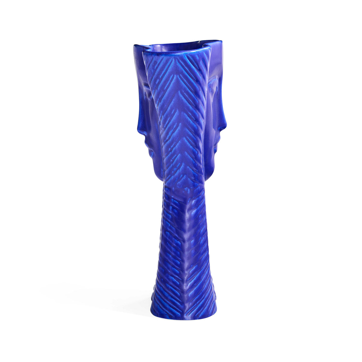 Elegant Cobalt Blue Ceramic Vase for Home Decor - Handcrafted Floral Centerpiece for Living Room, Dining Table & Wedding Decorations