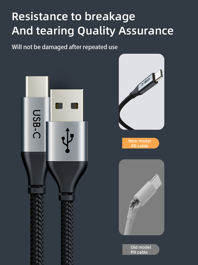 Ultimate 480Mbps High-Speed USB A to USB C Cable - 3A Fast Charging & Data Sync for Smartphones, Tablets & Laptops - Perfect for Home, Office & Travel Use