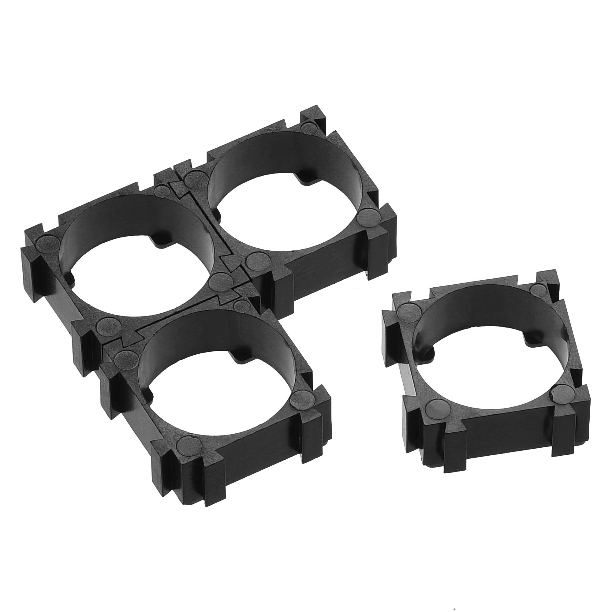 MECCANIXITY 18.4mm Battery Holder Bracket - 100 Pcs DIY Battery Pack Kit for 18650 Cells | Perfect for Robotics, Flashlights, and Electronic Projects