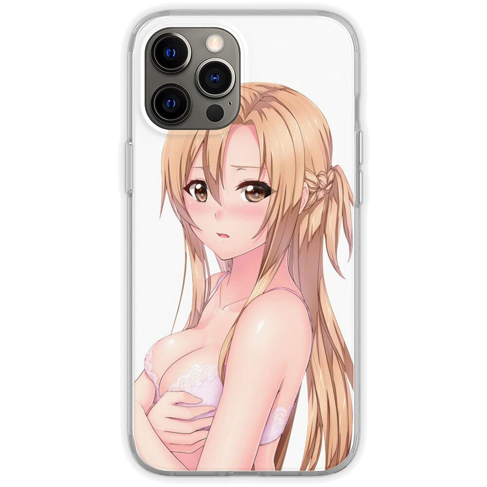 Pure Clear Phone Case Asuna Ecchi Sword Art Online - Compatible with iPhone SE 2020, 12 Pro Max, 11, 11 Pro Max, XR, XS, 7/8 Plus, 6S - Slim Protective Cover for Anime Fans & Daily Use