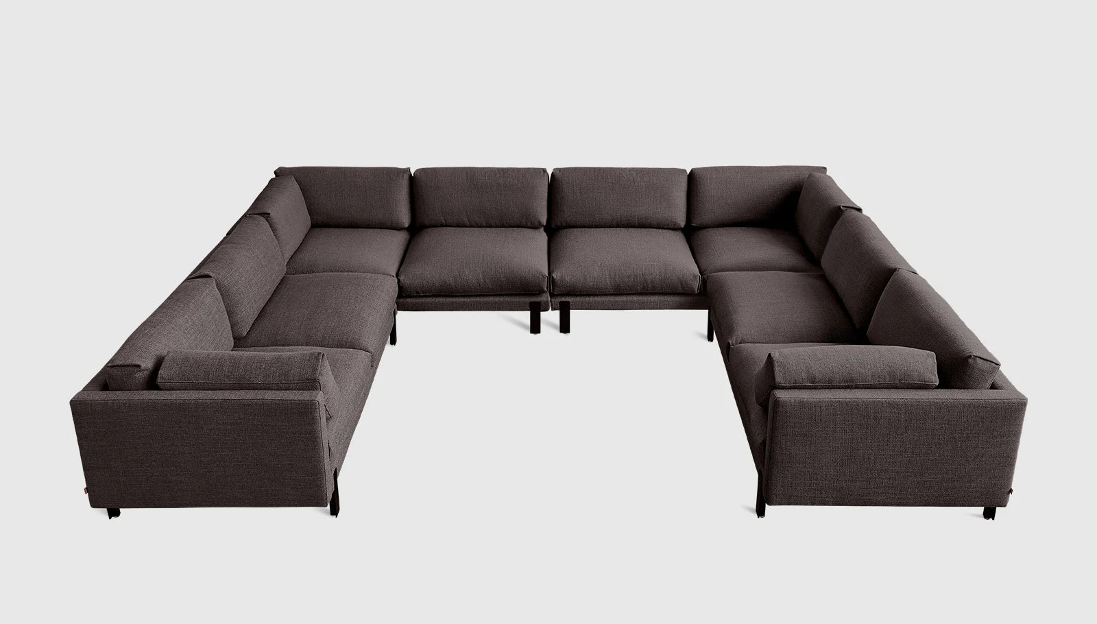 Silverlake U-Shaped Sectional Sofa with Reversible Chaise - Modern L-Shaped Couch for Living Room, Family Room & Home Theater - Soft Fabric, Comfortable Seating for Relaxing & Entertaining