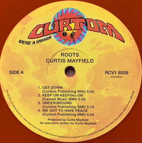 Curtis Mayfield - Roots (Limited Edition Reissue LP Album, Mint Condition) - Perfect for Vinyl Collectors & Soul Music Lovers