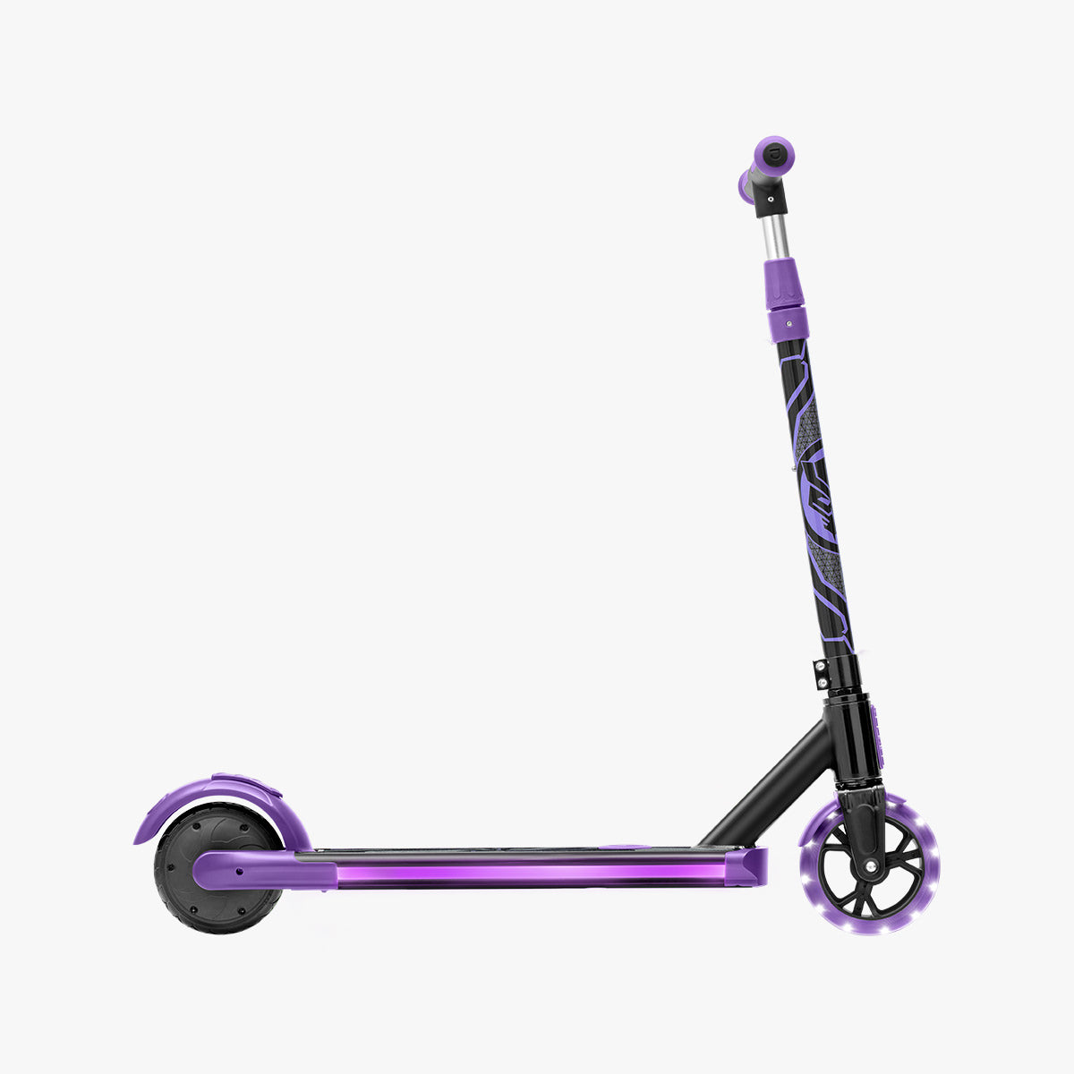Marvel Black Panther Kids Electric Scooter - 3 Wheel LED Light Up Scooter for Boys & Girls Ages 5-12 - Perfect for Outdoor Play, Commuting to School & Neighborhood Adventures