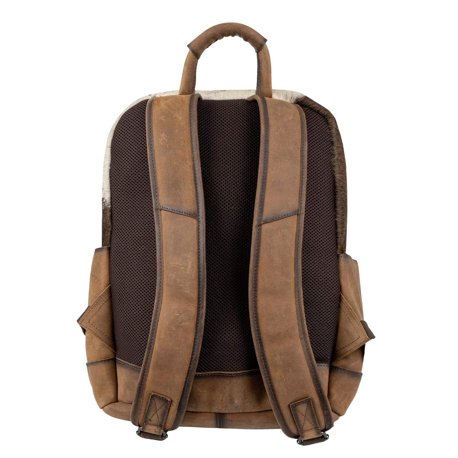 STS Ranchwear Women's Roswell Faye Tan Cowhide Backpack - Stylish Leather Backpack for Women, Durable Cowhide Purse for Work, Travel & Outdoor Adventures