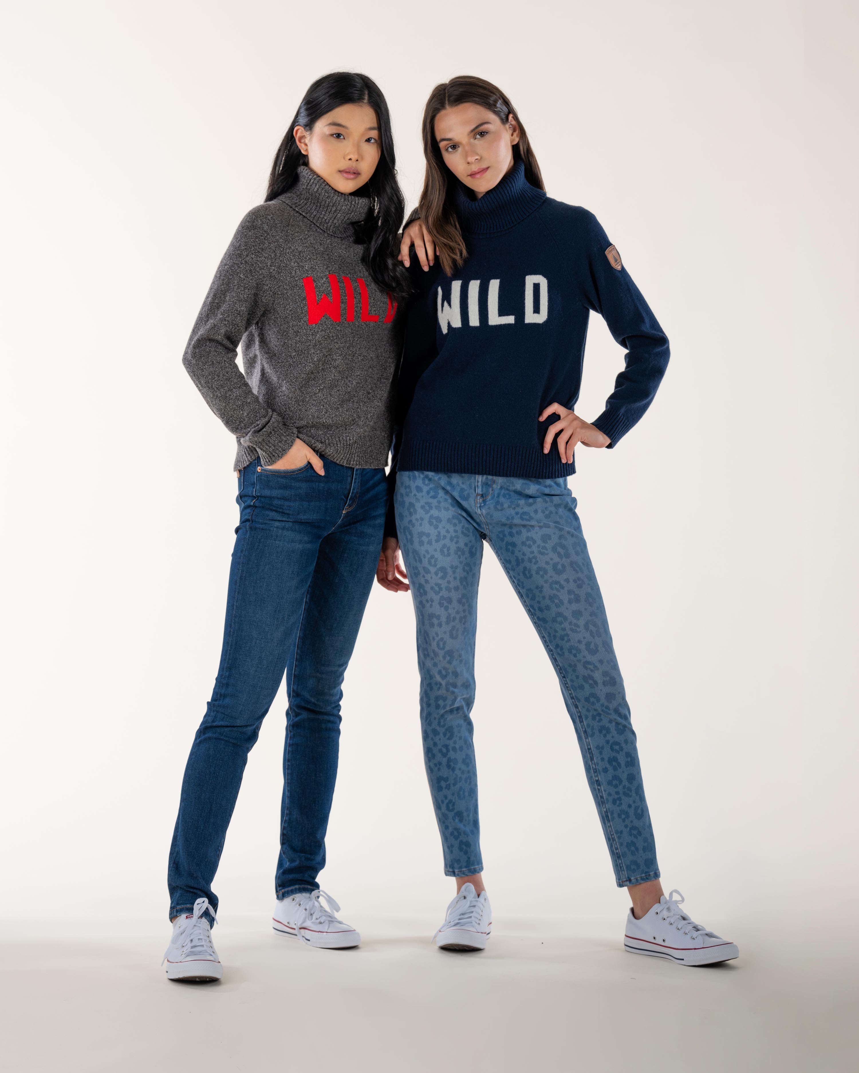 Avril Navy Blue Women's Sweater - Soft & Cozy Knit Pullover for Fall & Winter Fashion | Perfect for Casual Outfits & Layering