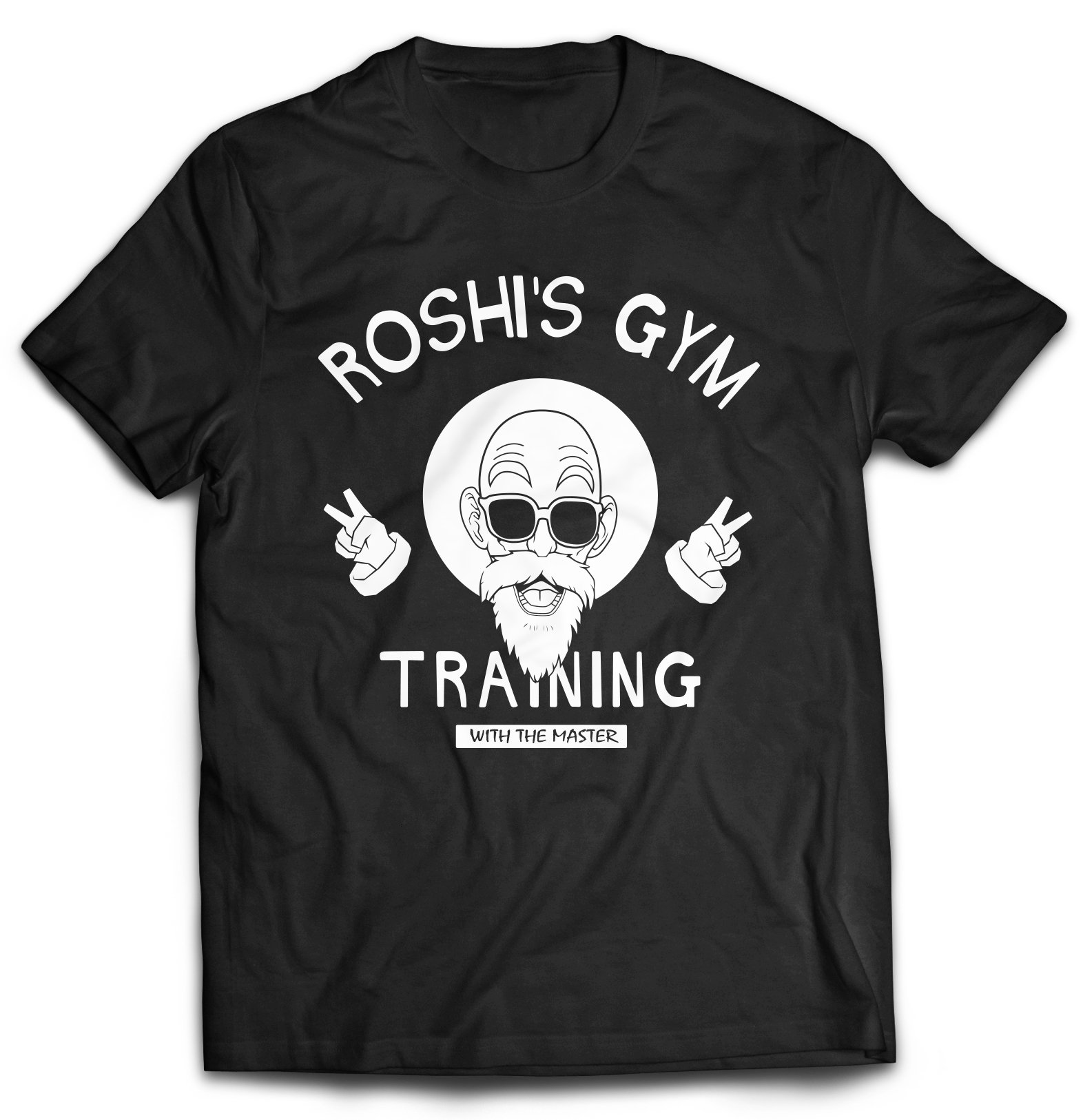 Revel Shore Roshi's Gym Anime T-Shirt - Dragon Ball Inspired Workout Tee for Men & Women | Perfect for Gym, Cosplay & Anime Conventions