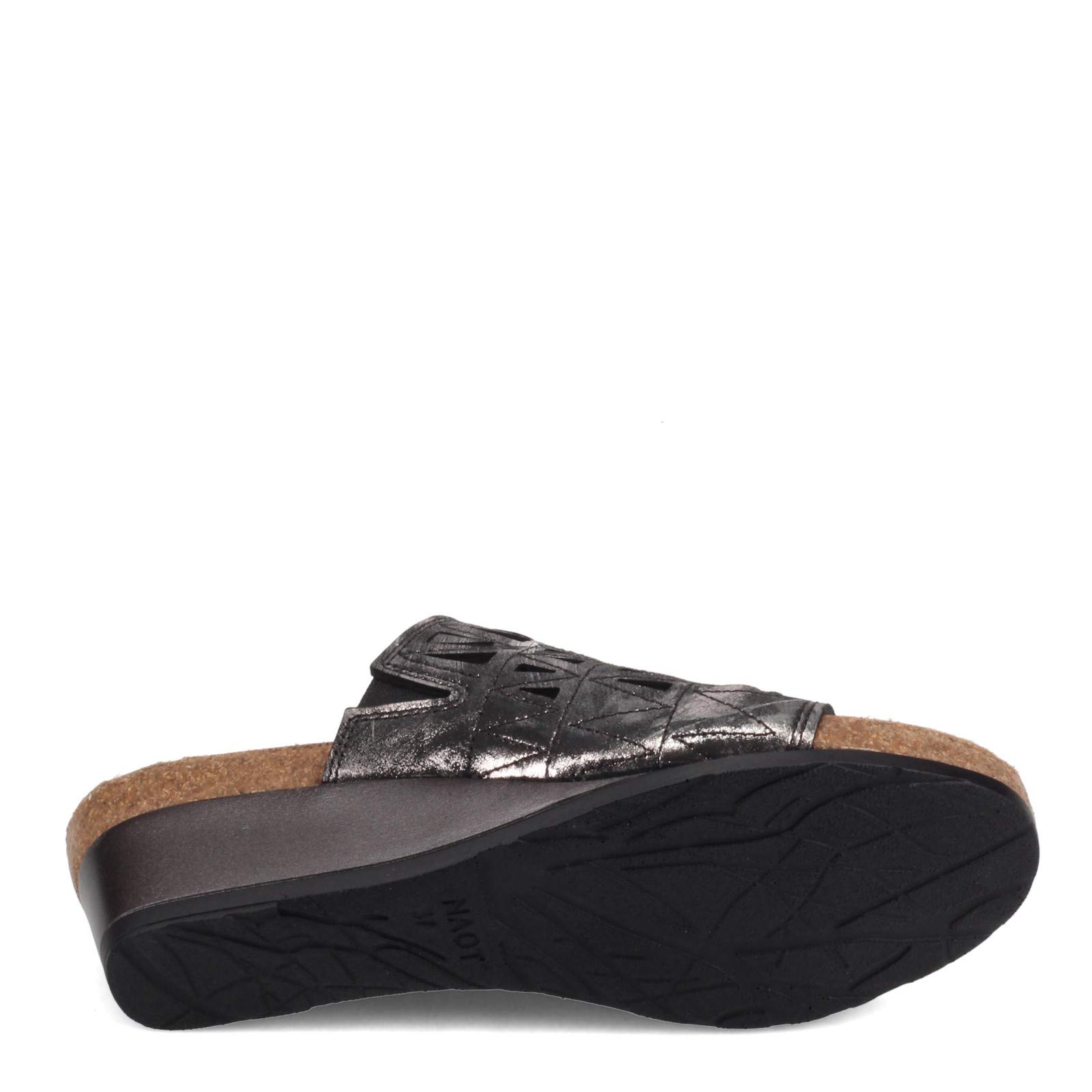 NAOT Women's Crown Comfortable Leather Sandals - Black Size 38 (US 7.5 M) - Perfect for Summer Walking, Travel & Casual Outings
