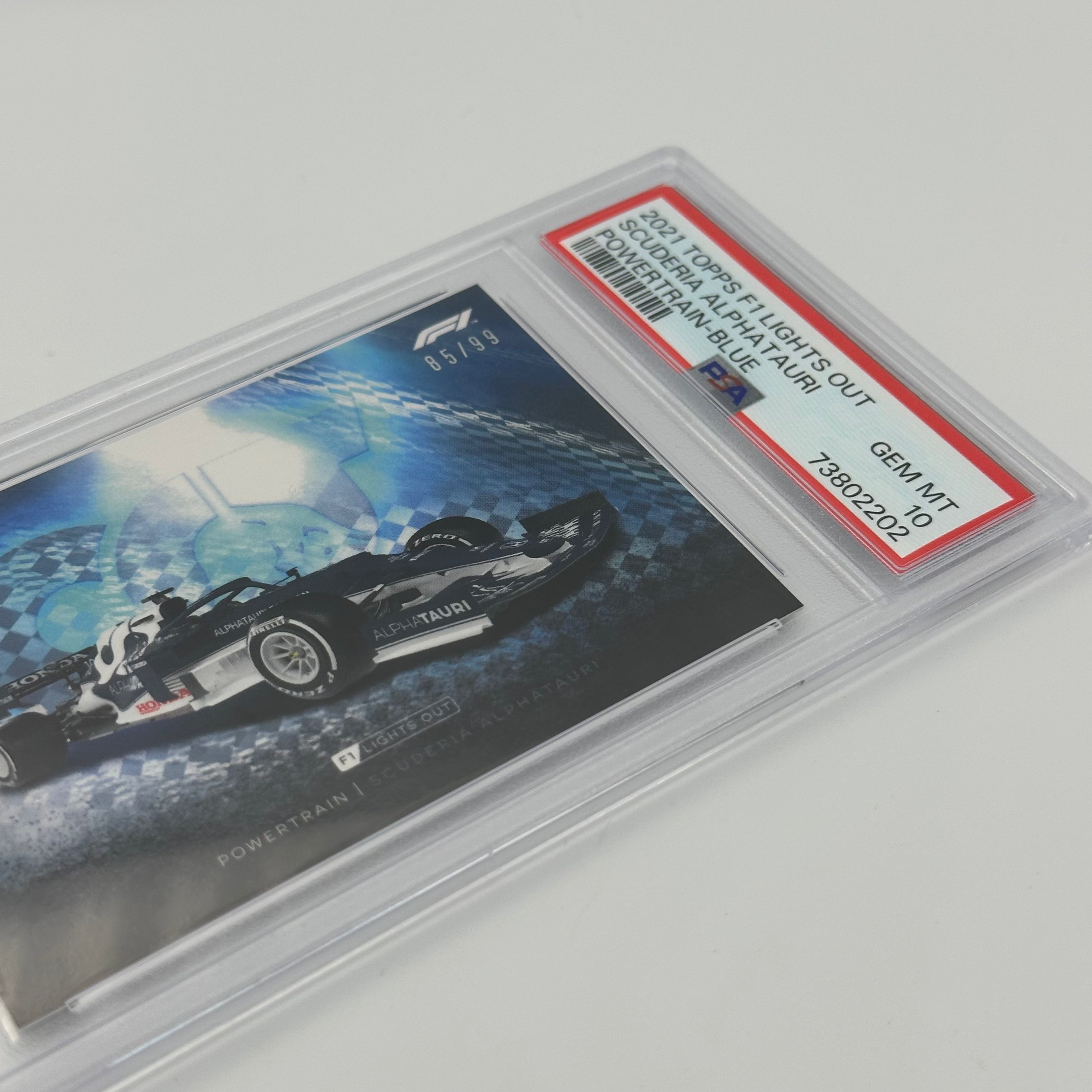 PSA 10 85/99 Scuderia AlphaTauri Powertrain Blue F1 Racing Card - Perfect for Collectors, Sports Memorabilia & Formula 1 Fans