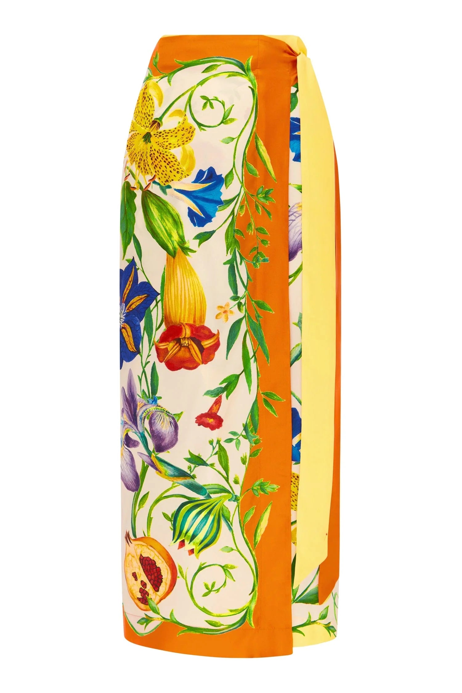 Floral Print Sarong Skirt - Women's Beach Wrap Skirt for Summer Vacation, Poolside, and Tropical Getaways