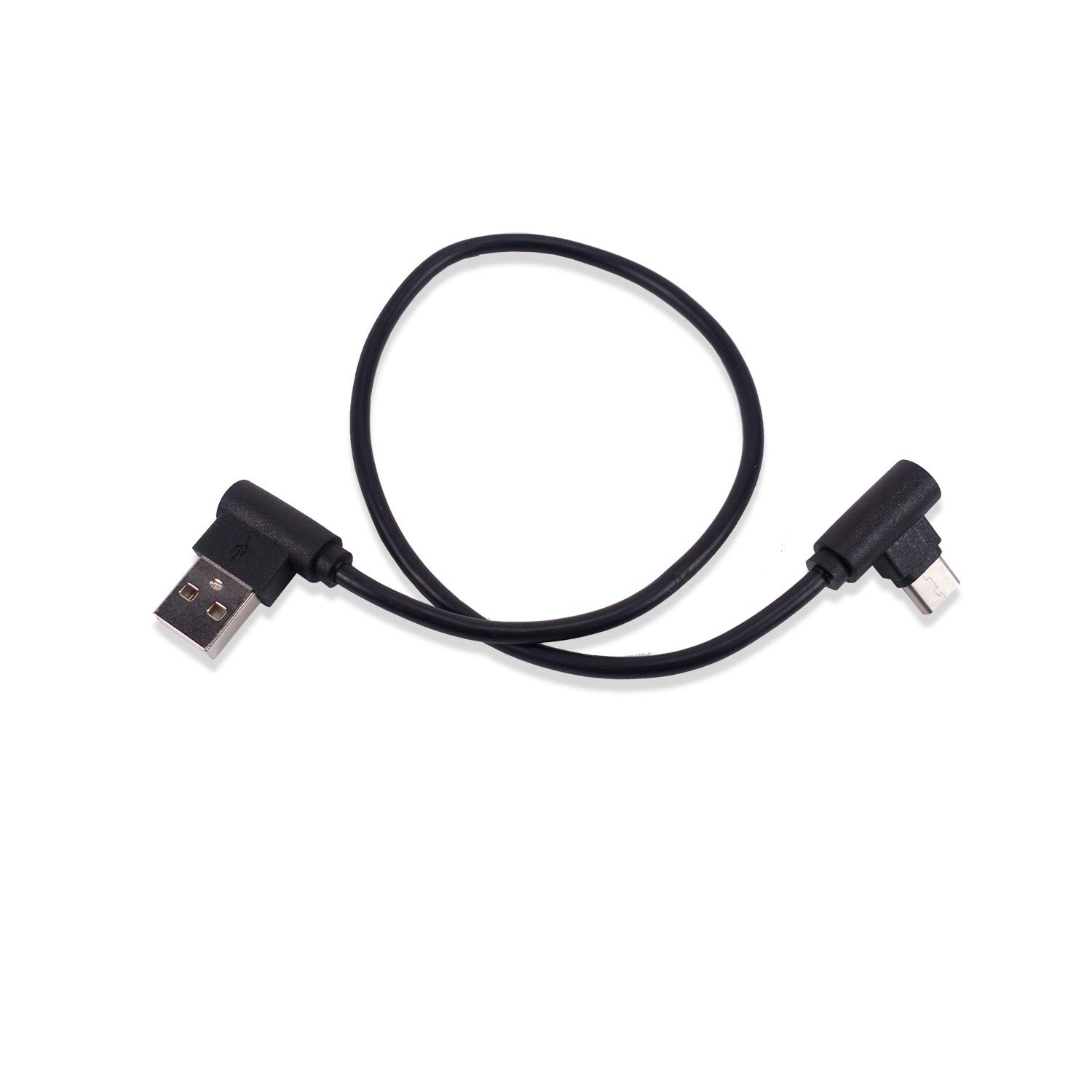 EVO Shift 90 Degree Right Angle USB-A to USB-C Charging Cable - Fast Charging, Durable for Android Phones, Tablets - Perfect for Gaming, Bedside & Car Use