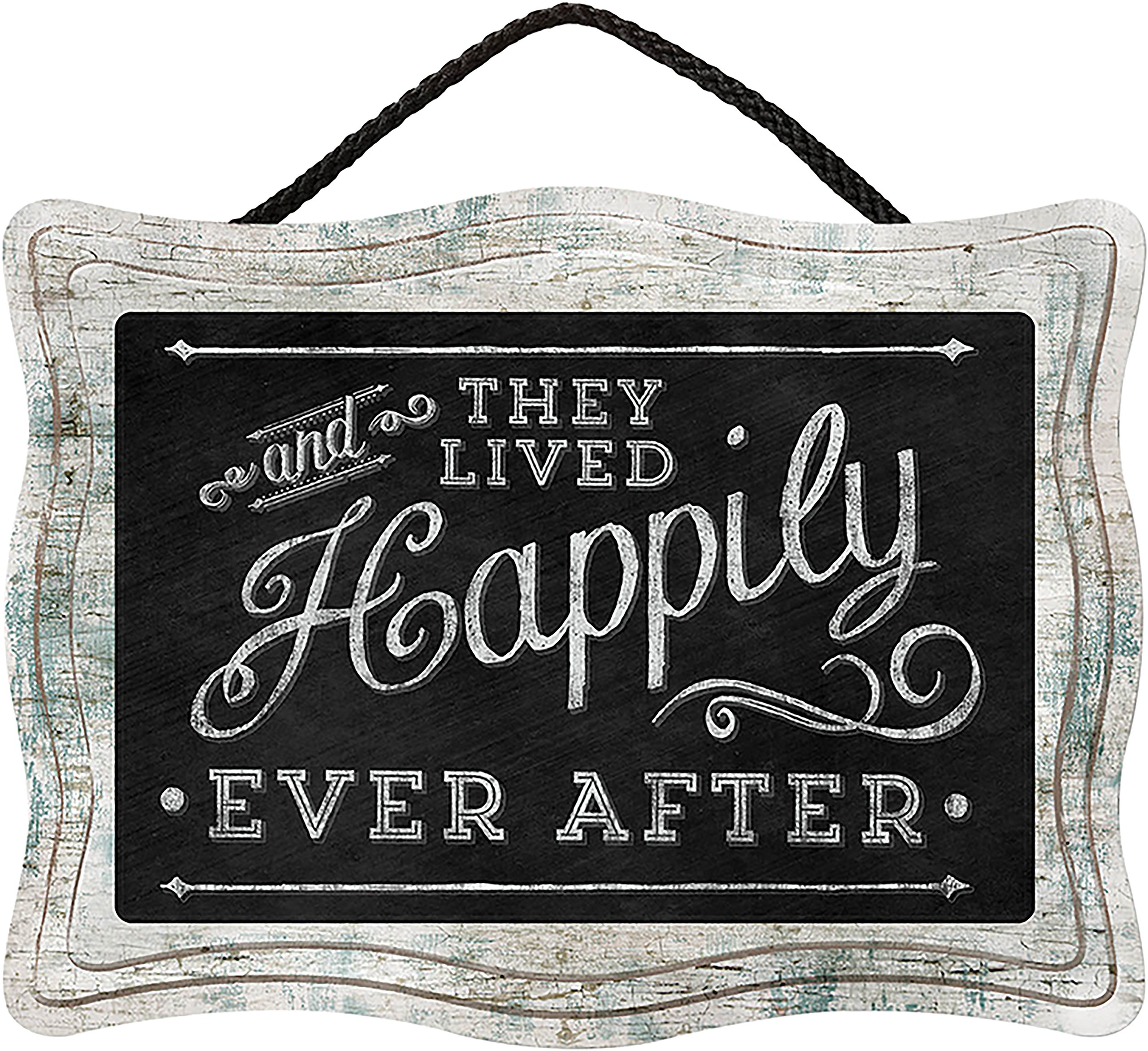 Highland Graphics Decorative Chalk Signs - Happily Ever After Wedding & Home Decor - Perfect for Rustic Weddings, Farmhouse Kitchens & Party Decorations