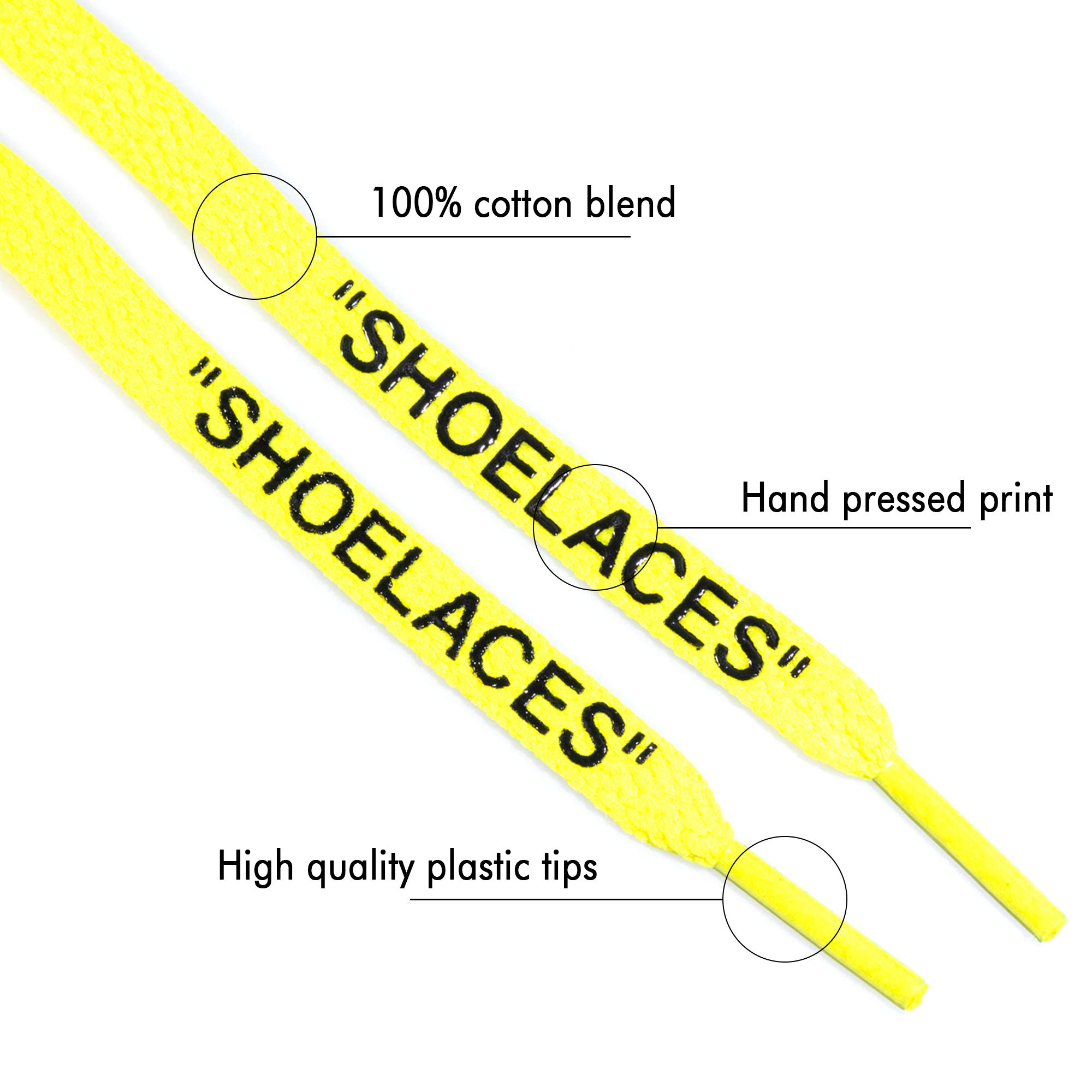 LitLaces - Flat Printed Replacement Shoelaces for Sneakers | Durable & Stylish Shoe Laces for Men & Women | Perfect for Running, Walking & Casual Wear