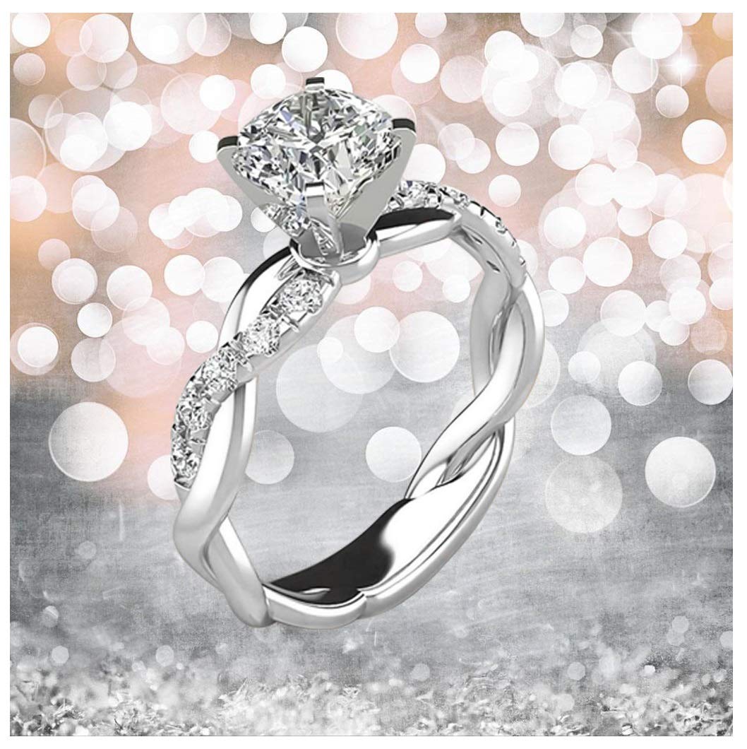 Elegant Cubic Zirconia Wedding Rings for Women - Perfect for Engagement & Anniversaries