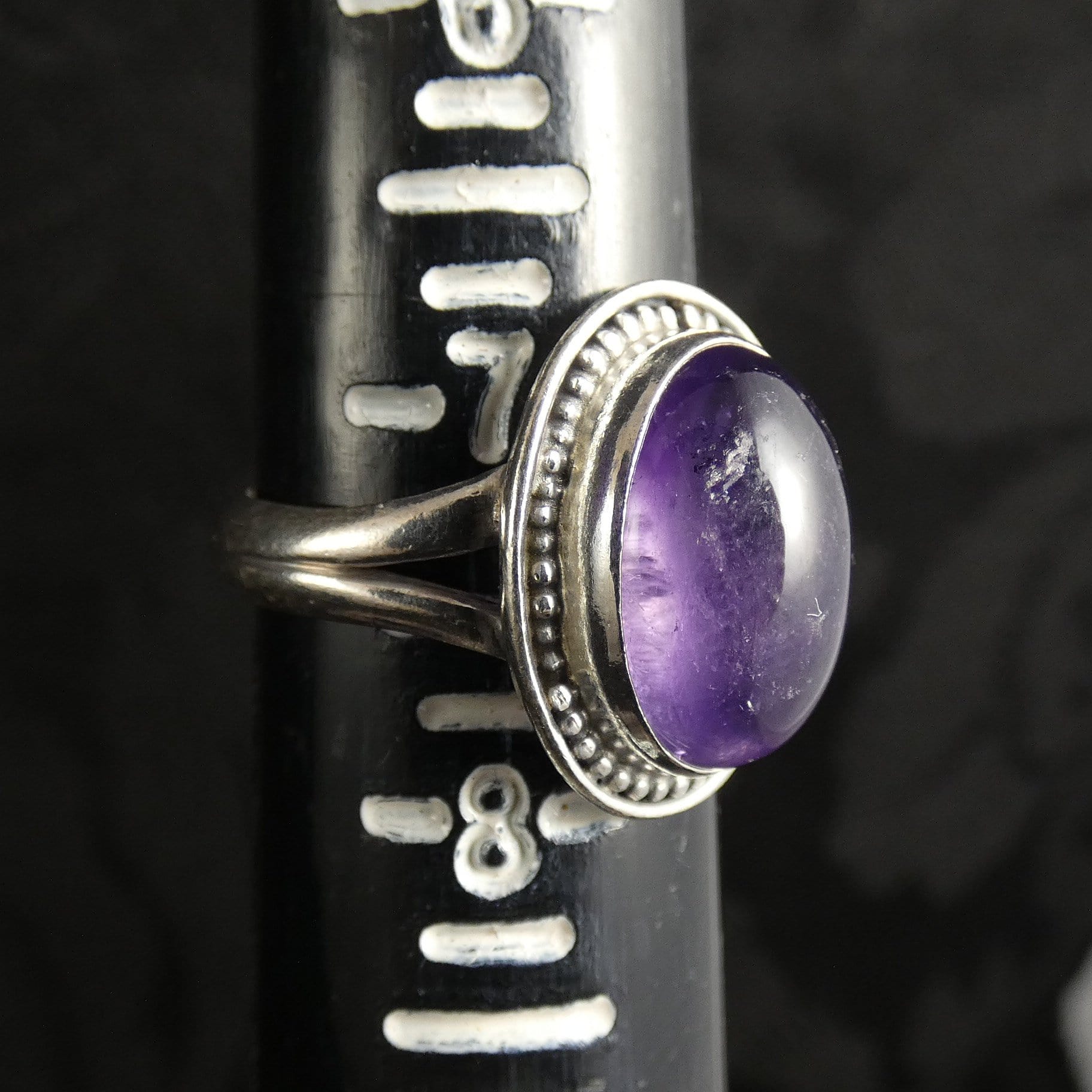Natural Amethyst Sterling Silver Ring for Women Size 7.25 - Elegant Jewelry Gift for Birthday, Anniversary & Special Occasions