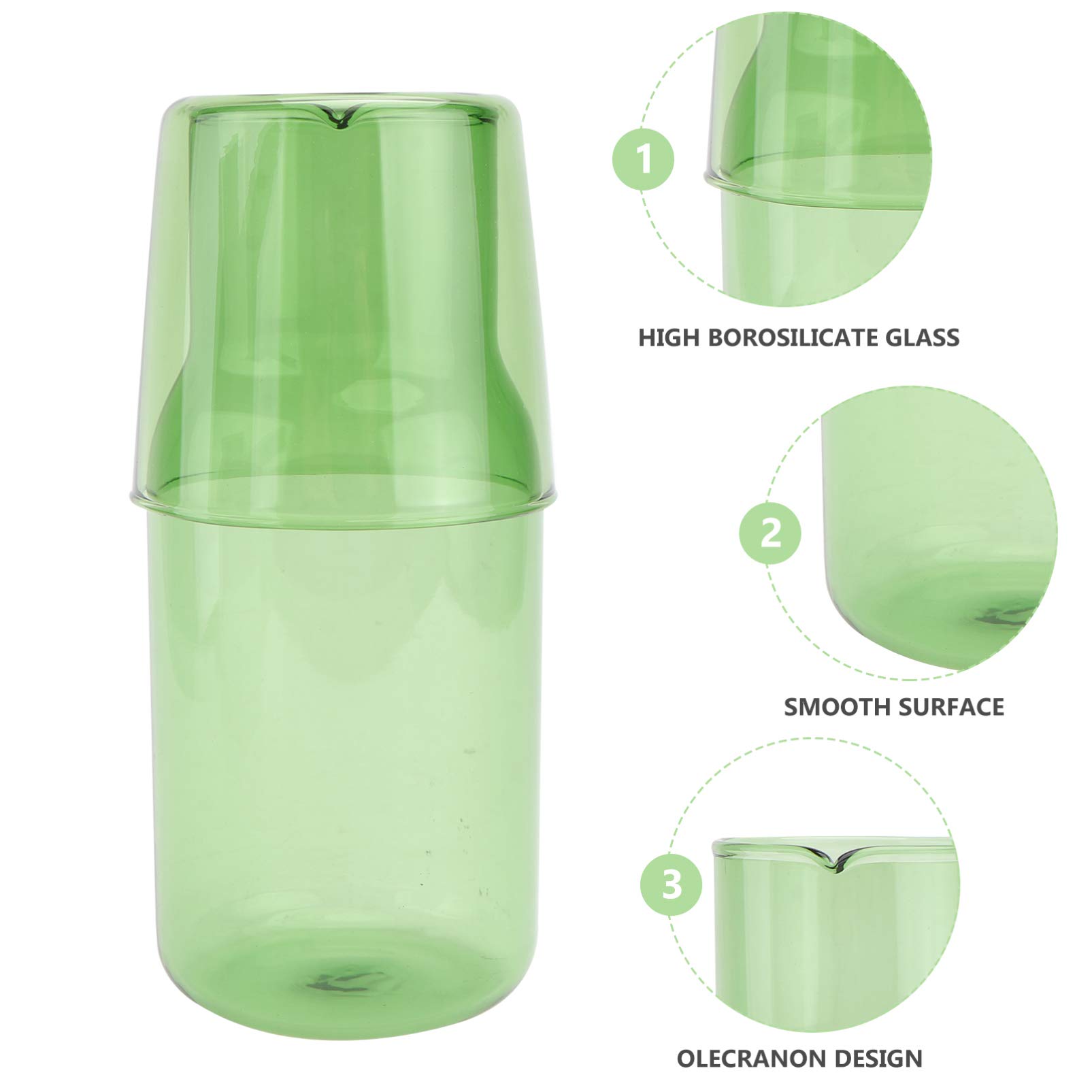 Clear Glass Water Tumbler Set - 2 Pack Insulated Drinking Glasses for Bedside, Bar & Travel | Perfect for Water, Wine, Coffee & Creamer | Nightstand, Office & Outdoor Use