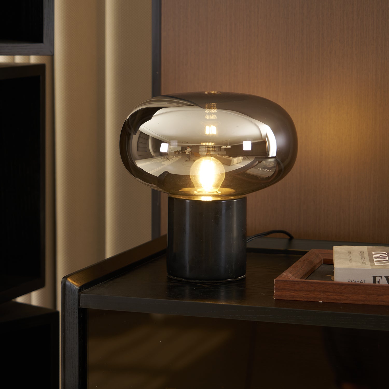 Sylvaine Table Lamp - Modern LED Bedside Lamp with USB Port, Touch Control, Dimmable Warm White Light - Perfect for Bedroom, Living Room, Office Nightstand Lighting