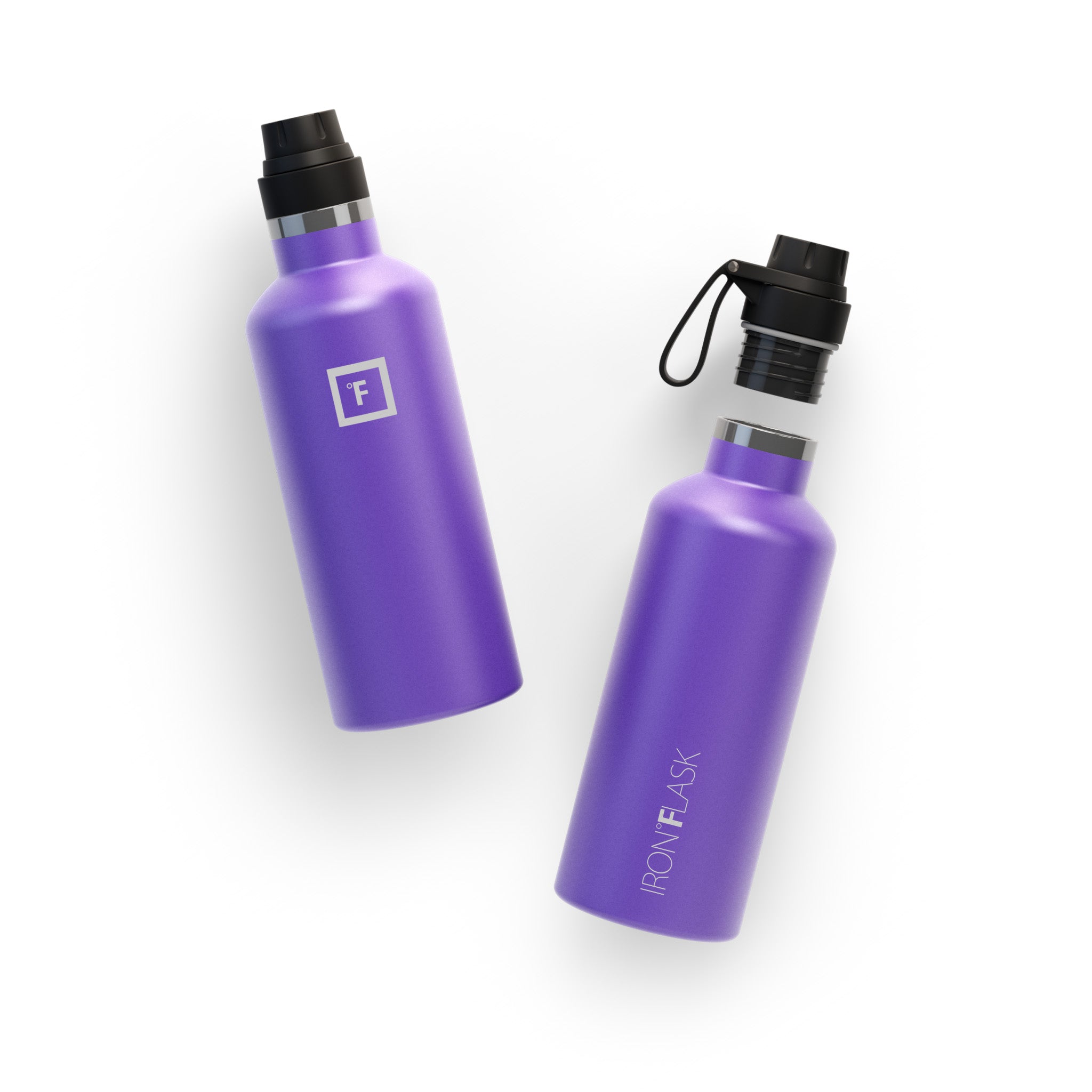 32 Oz Narrow Mouth Water Bottle with Spout Lid - Leak Proof Stainless Steel Insulated Water Bottle for Hiking, Gym & Outdoor Activities