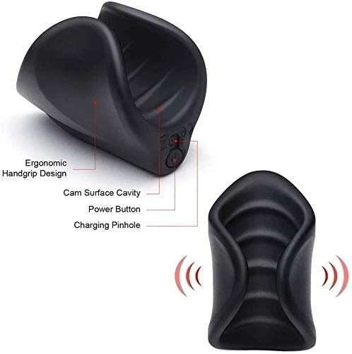 Premium Glans Vibrator for Men - Electric Penis Head Massager & Male Masturbator - Enhance Sexual Pleasure & Endurance - Perfect for Solo Play & Couples Use