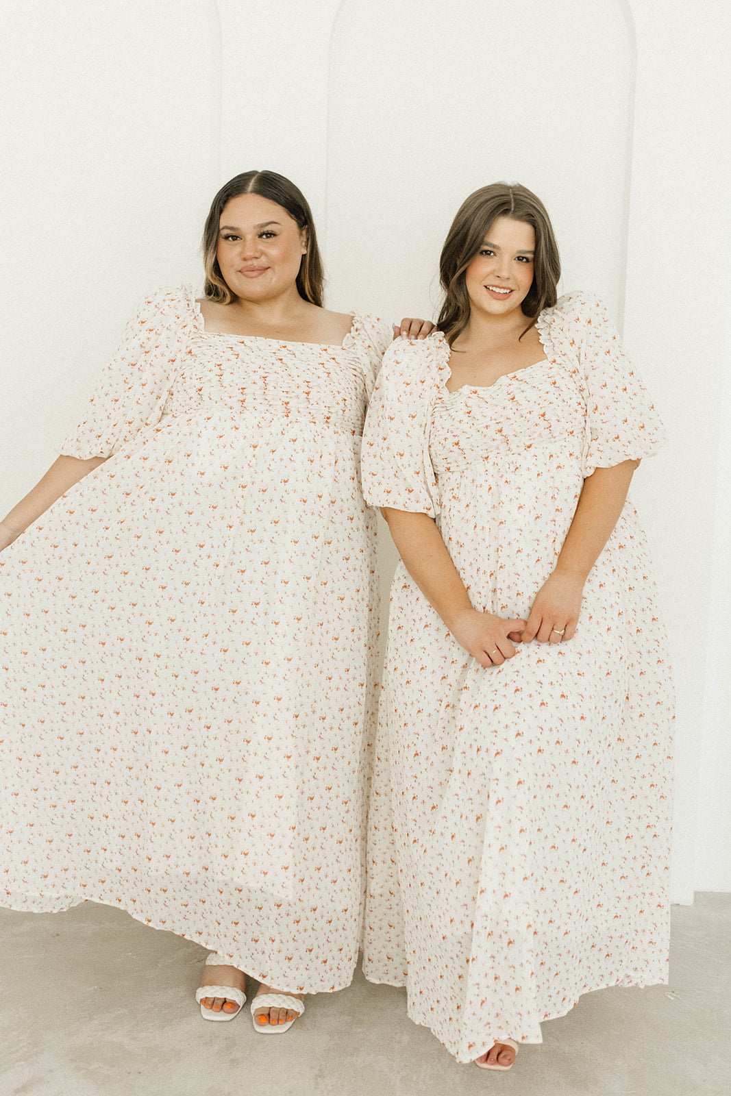 Melody Maxi Dress with Pleats & Bow Detail - Ivory Floral Print Maternity Dress | Bump Friendly & Inclusive Sizing (S-3XL) | Perfect for Weddings, Baby Showers & Summer Events