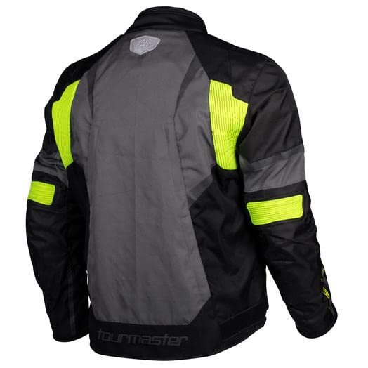 Tourmaster Men's Intake Motorcycle Jacket - Breathable Protective Riding Gear for All Seasons | Perfect for Street Biking, Commuting & Long-Distance Tours