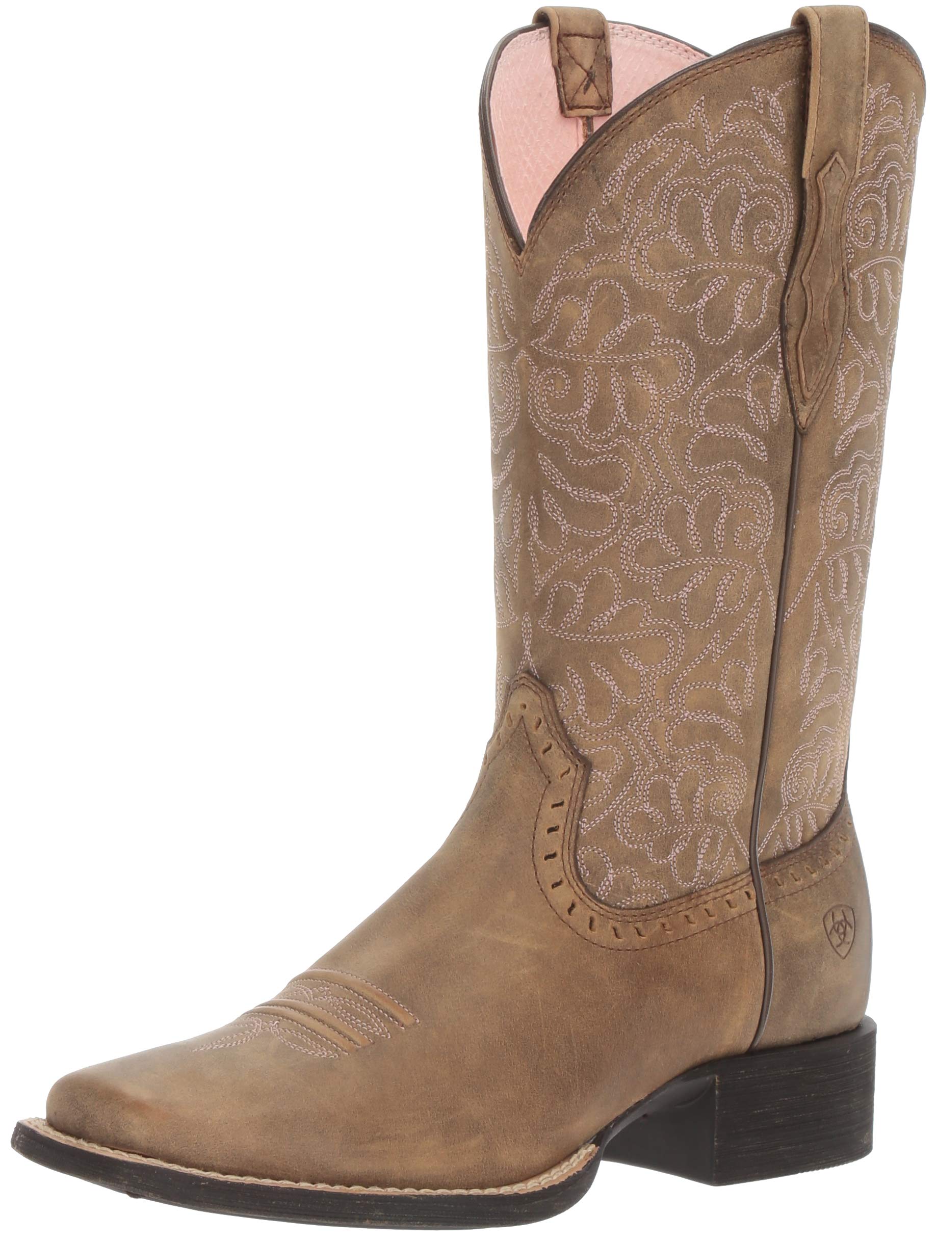 ARIAT Women's Remuda Western Boots - Genuine Leather Cowgirl Boots for Riding & Country Style | Perfect for Horseback Riding, Line Dancing & Western Fashion