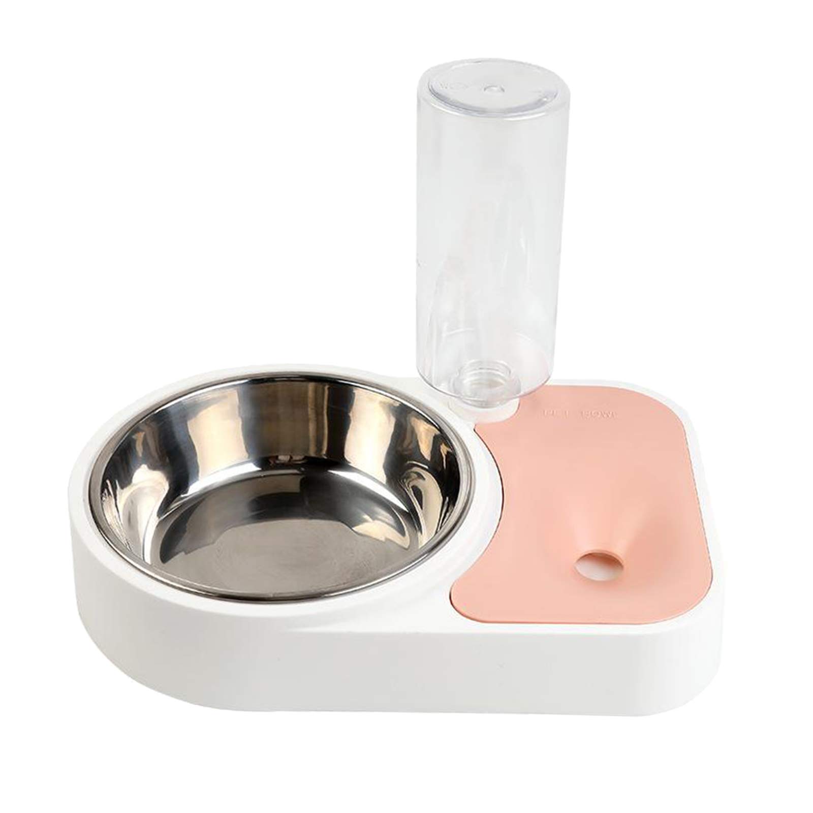 Automatic Pet Water & Food Bowl Set for Dogs & Cats - SECRET DESIRE Pink Pet Feeder with Water Bottle | Perfect for Home, Travel & Outdoor Use