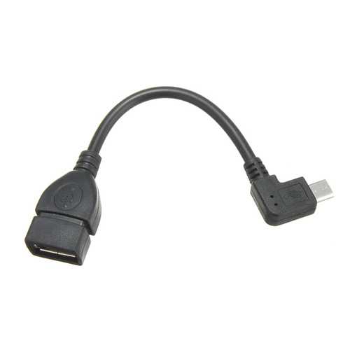 90 Degree Right Angle Micro USB OTG Cable - Fast Charging & Data Sync for Android Tablets & Smartphones - Perfect for Gaming, Travel & Home Use