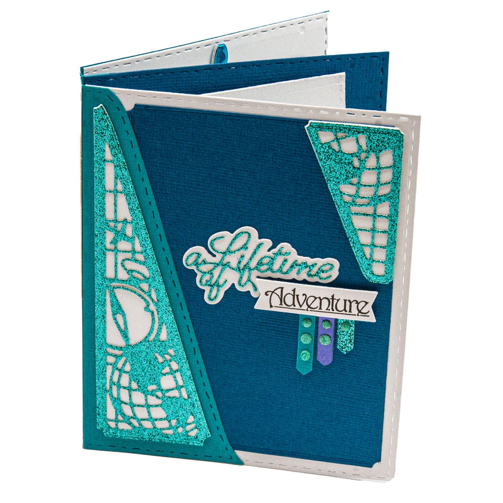 Lifetime of Adventure Mini Memory Book Creator Die Set 5501e - Perfect for Scrapbooking, Card Making & DIY Craft Projects