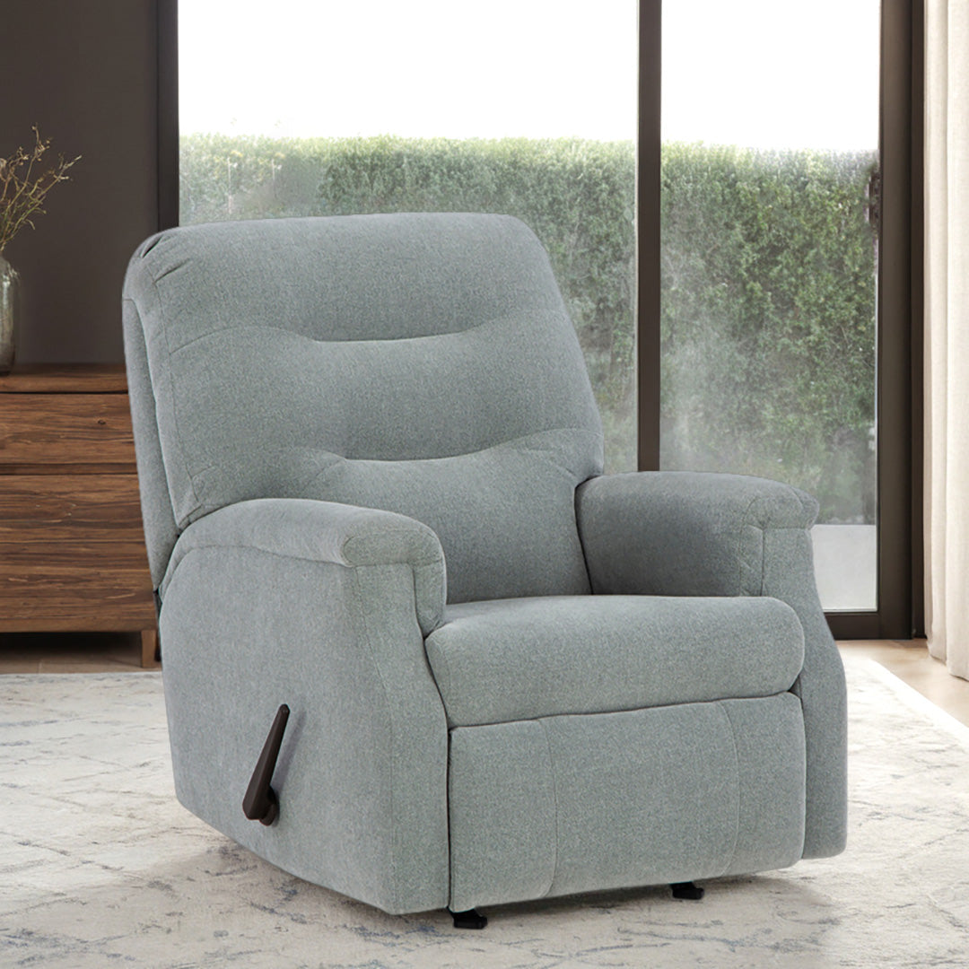 Barbara Rocker Recliner Chair - Comfortable Leather Reclining Chair with Footrest for Living Room, Bedroom & Home Theater - Perfect for Relaxing, Reading & Watching TV