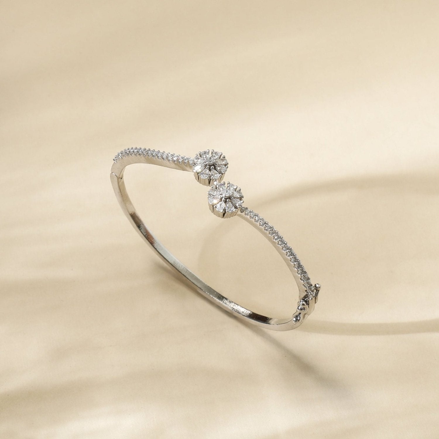 Luna Nakshatra CZ Rhodium Plated Bracelet for Women - Elegant Cubic Zirconia Jewelry Gift for Birthday, Anniversary & Special Occasions