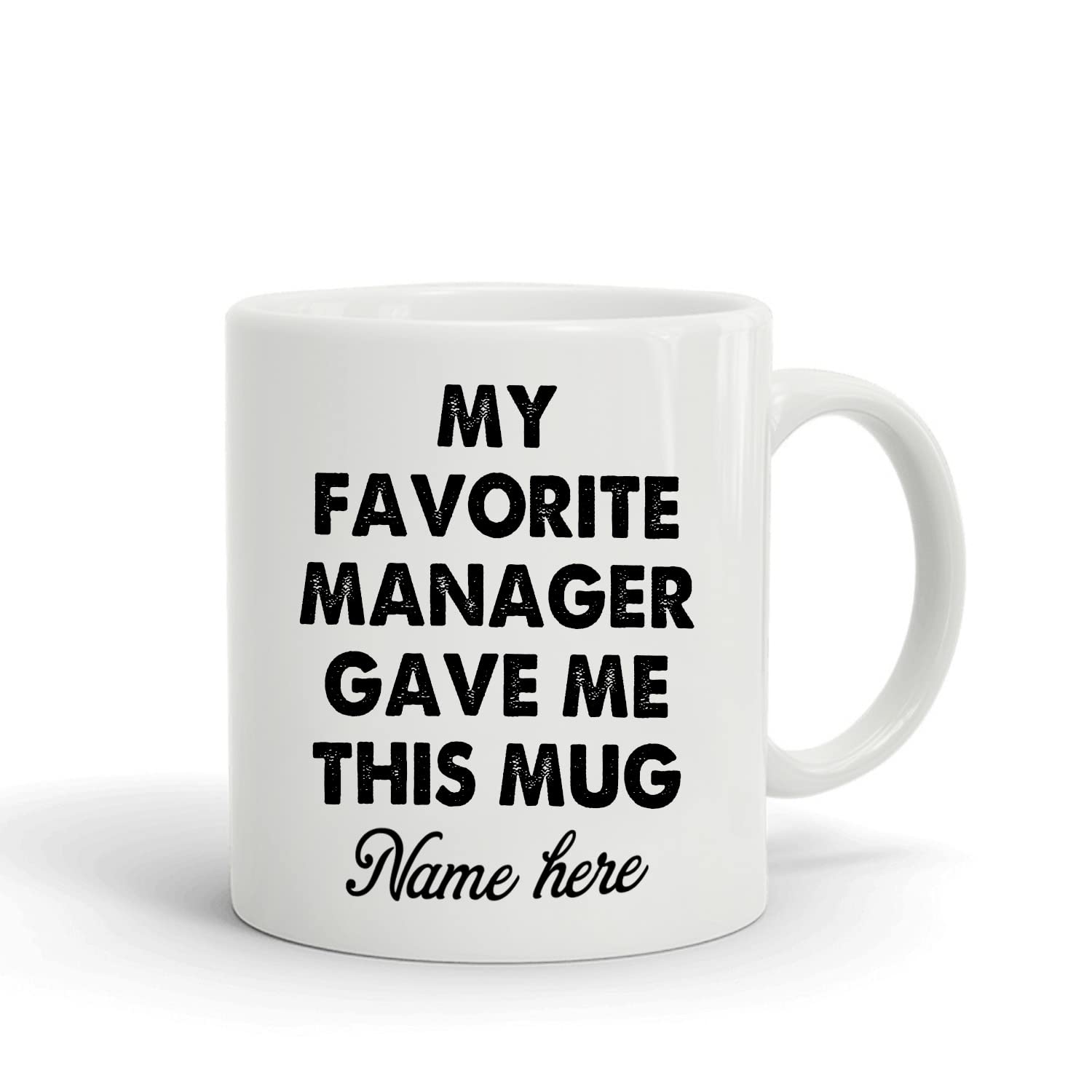 Personalized Manager Mug Gift - Birthday, Christmas, Anniversary - Office & Home Use