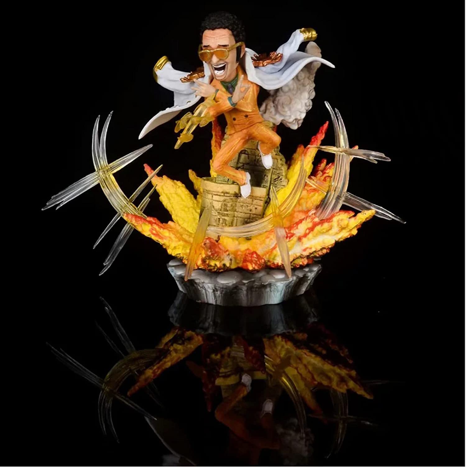 12CM One Piece Anime Figure Admiral PVC Action Figure - Luffy Collectible Model Toy A9 for Anime Fans, Gift & Display