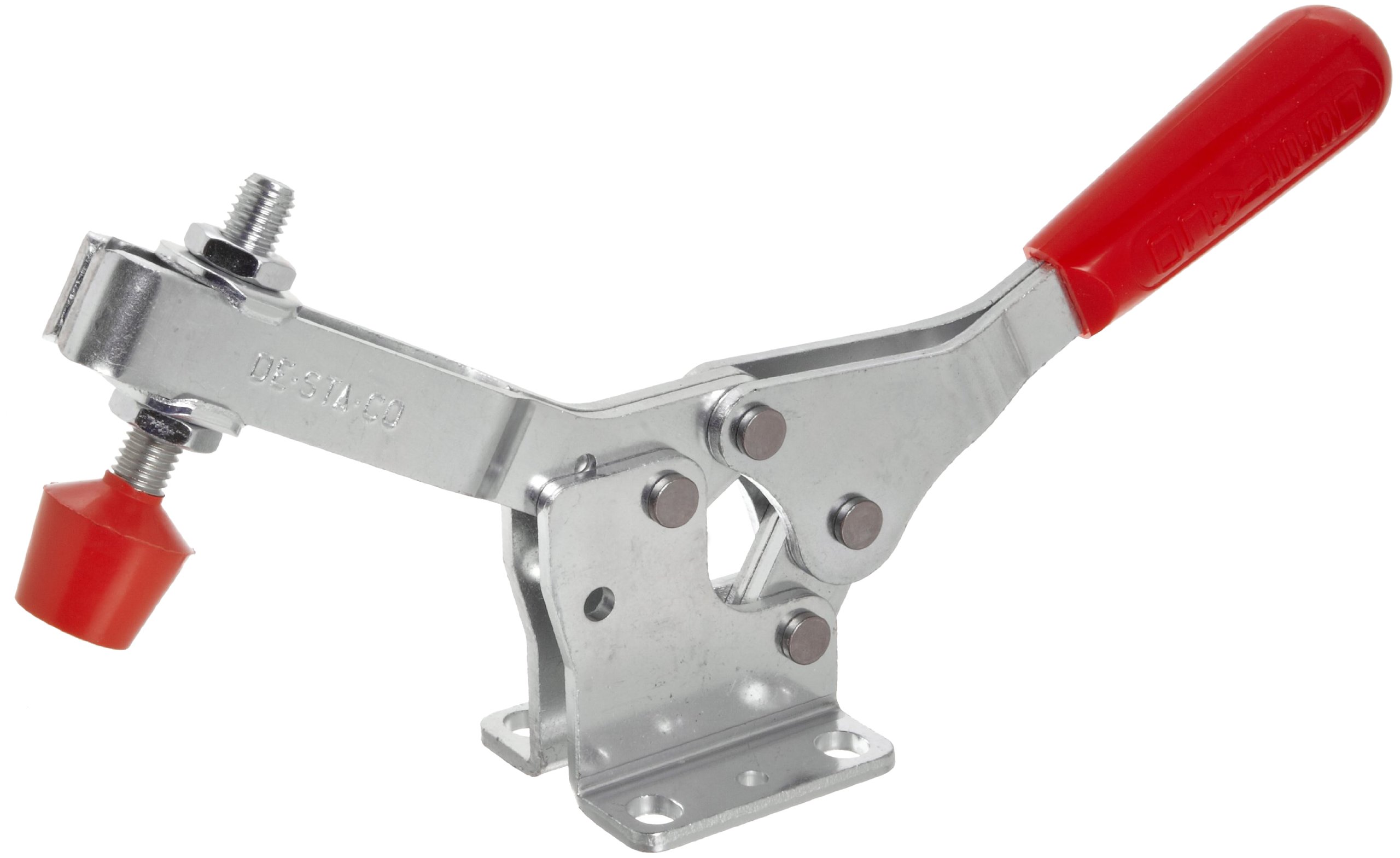 DE-STA-CO 237-U Horizontal Handle Hold Down Action Clamp - Heavy Duty Workholding Tool for Woodworking, Metalworking & Industrial Applications