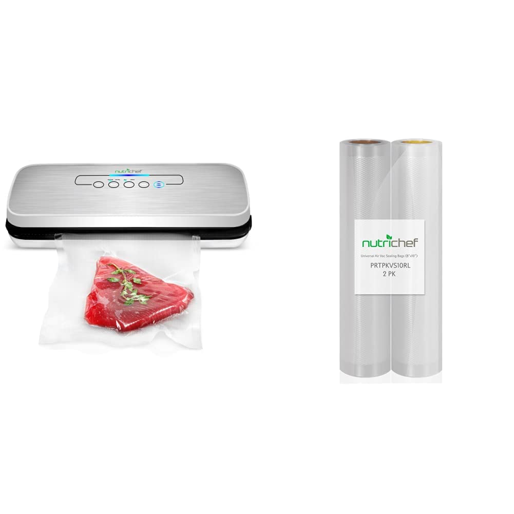 NutriChef Premium Vacuum Sealer Rolls - 8